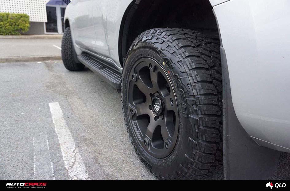 TOYOTA LANDCRUSIER BEAST BLACK   MACHINED WITH DARK TINT